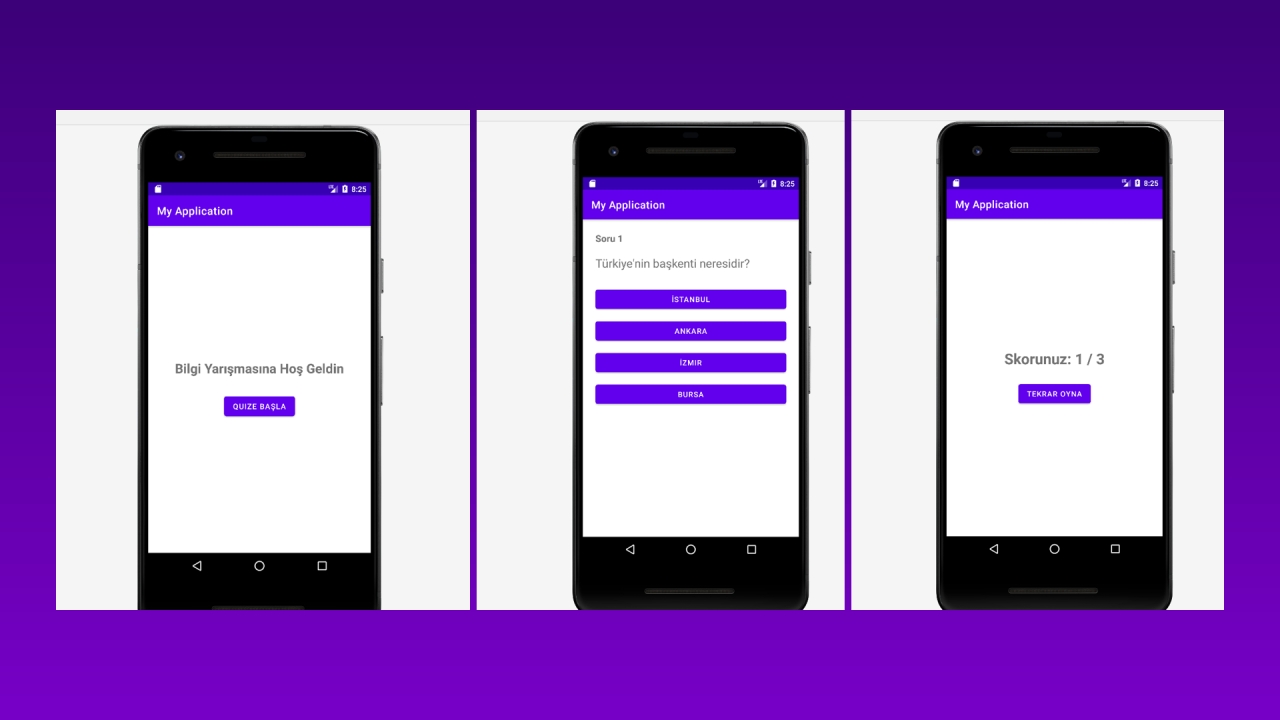 Android Studio ile Basit Quiz Uygulaması (JAVA) Resmi