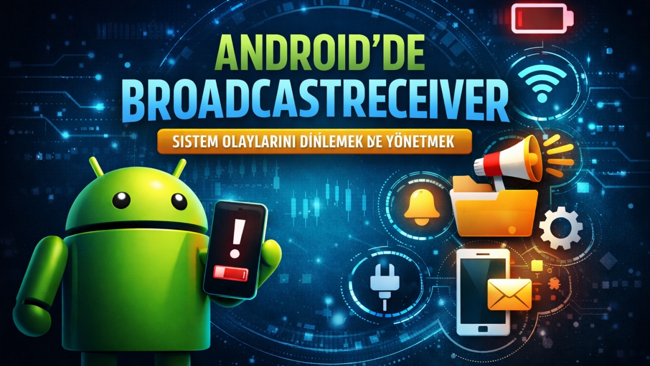 Android Studio -- BroadcastReceiver Nedir? Nasıl Çalışır? Resmi